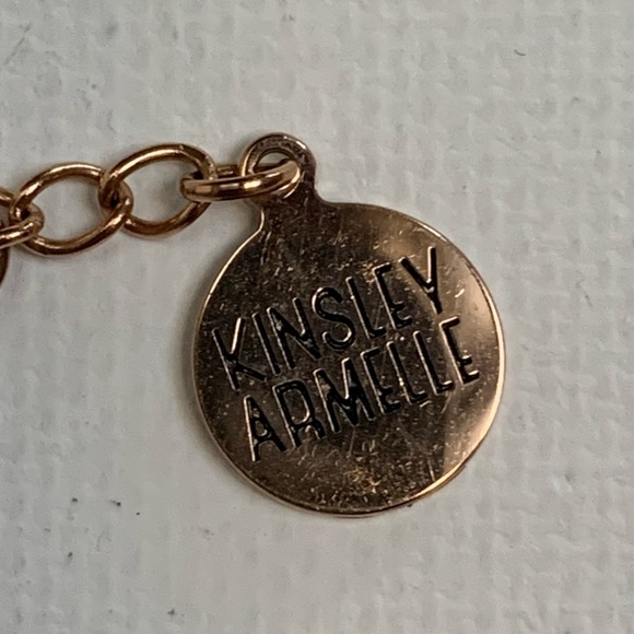 Kinsley Armelle Rose Gold Lync Necklace RETIRED Design Paperclip Chain - Picture 4 of 9